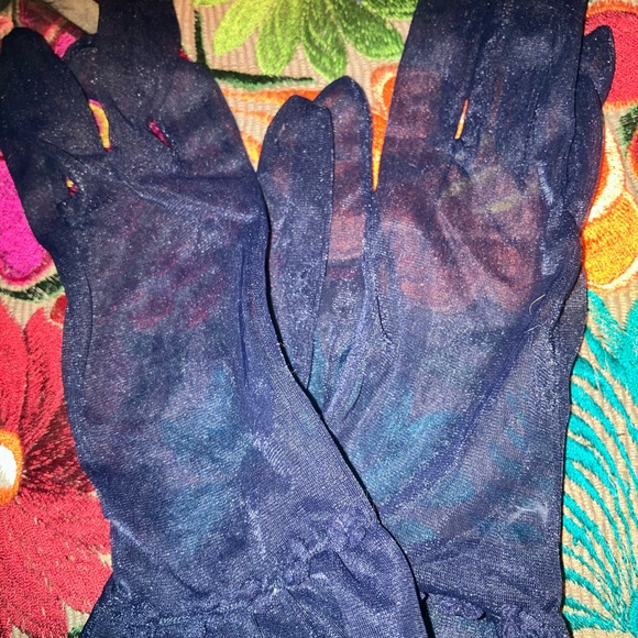 *4 pairs of Vintage Crochet and Gloves & sheer  Mid Century Dress Summer Gloves - Picture 10 of 14